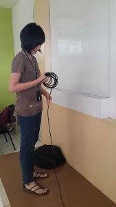 Merapikan Kabel Mic
