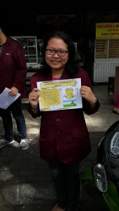 Saya sebelum melakukan Sosialisasi Kebersihan